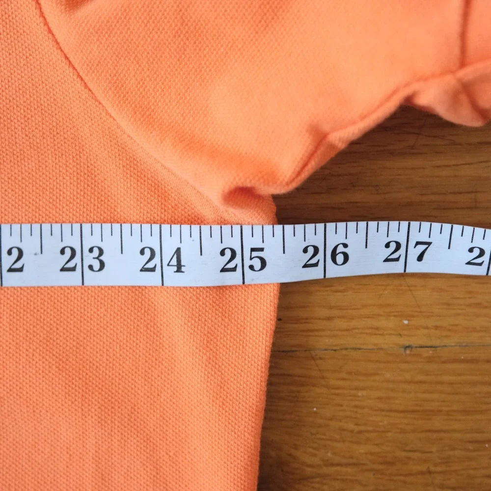 Polo Ralph Lauren Polo Shirt Mens Orange Green Pony Preppy XL Classic Fit